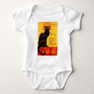 Vintage Tournee de Chat Noir Black Cat Baby Bodysuit