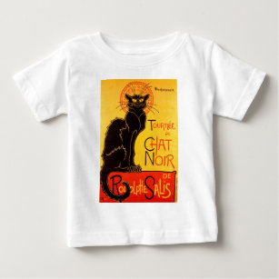 Vintage Tournee de Chat Noir Black Cat Baby T-Shirt