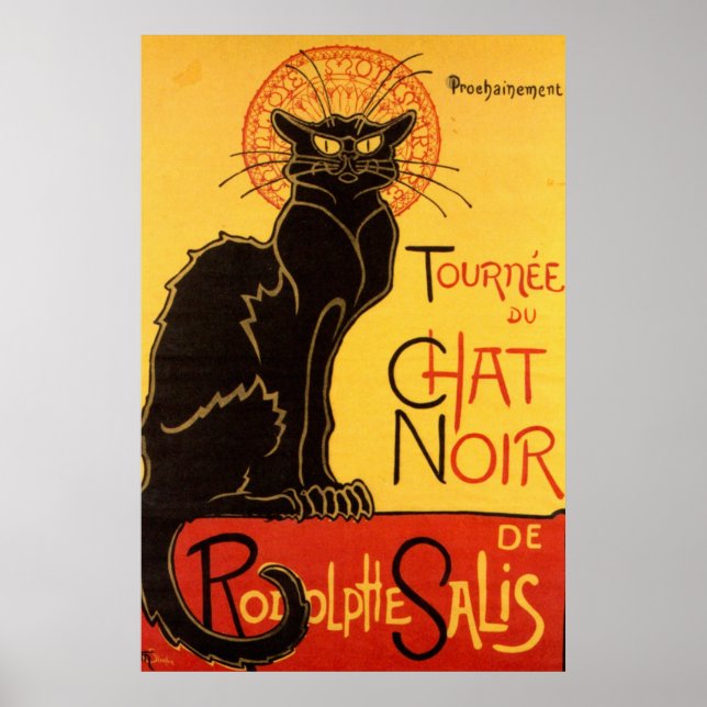Vintage Tournee de Chat Noir - Black Cat Poster (Front)