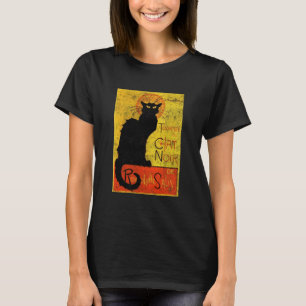 Vintage Tournee du Chat Noir Black Cat Halloween T-Shirt