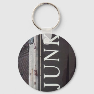 Vintage Tow Truck JUNK SIGN Keychain
