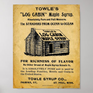 Vintage Towles Maple Syrup Print