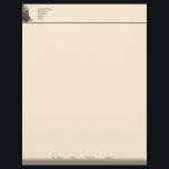 Vintage Town Letterhead<br><div class="desc">A vintage image of city street in the top left corner with your company name and information to the right. At the bottom of the page is your name,  title and contact information.</div>