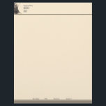 Vintage Town Letterhead<br><div class="desc">A vintage image of city street in the top left corner with your company name and information to the right. At the bottom of the page is your name,  title and contact information.</div>