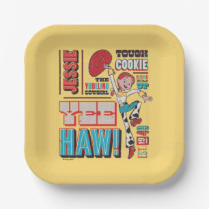 Vintage Toy Story Jessie Quote Poster Paper Plate