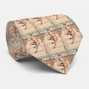 Vintage Track Athlete Illustration (1906) Tie