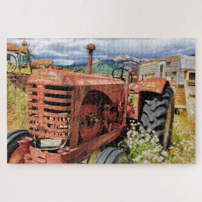 Vintage tracteur Jigsaw Puzzle (Horizontal)