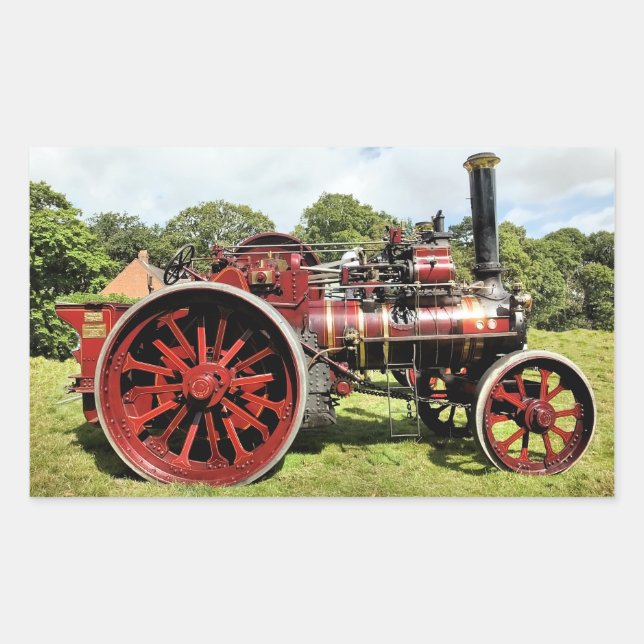 VINTAGE TRACTION ENGINE STICKER (Front)