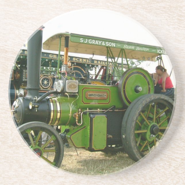vintage tractor coaster (Front)