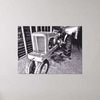 Vintage Tractor in a Barn 2 Canvas Print
