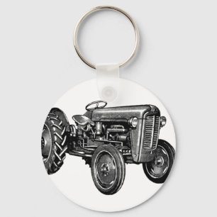 Vintage Tractor Keychain