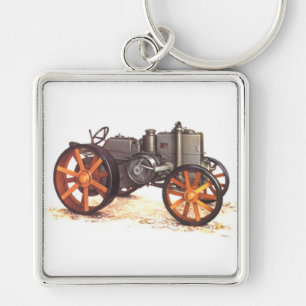 Vintage Tractor Keychain