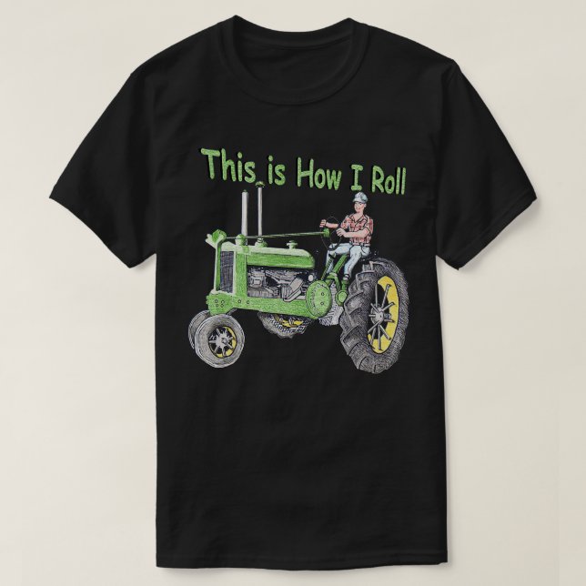 Vintage Tractor T-Shirt (Design Front)