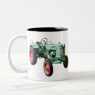 Vintage Tractor Two-Tone Coffee Mug