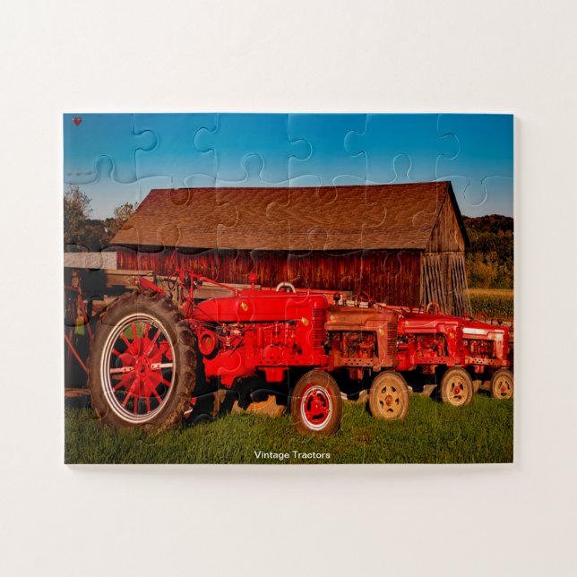 Vintage Tractors Jigsaw Puzzle (Horizontal)