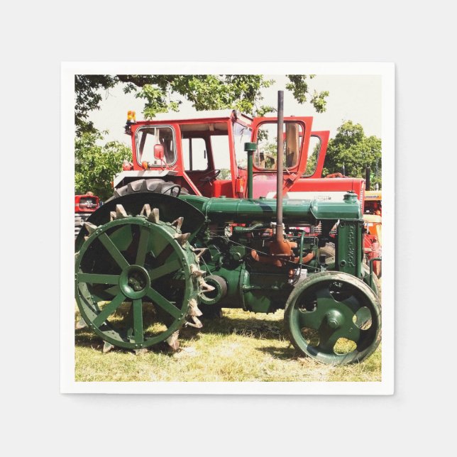 VINTAGE TRACTORS    NAPKIN (Front)