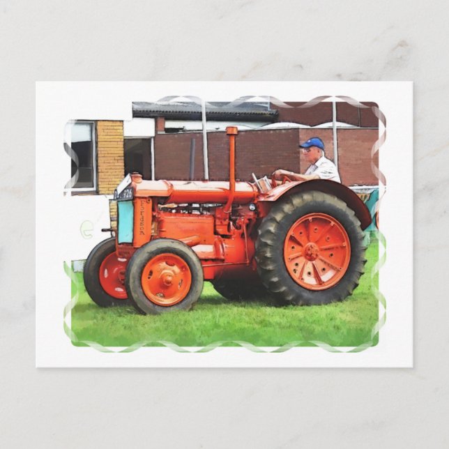 VINTAGE TRACTORS POSTCARD (Front)
