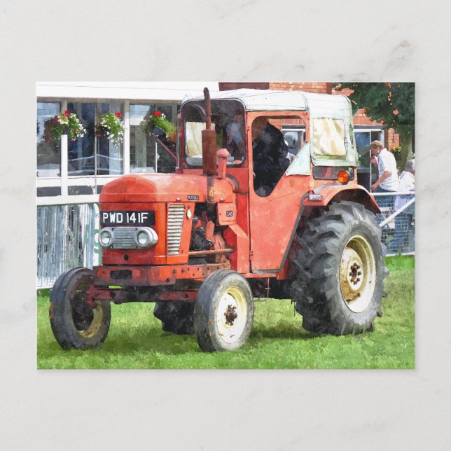 VINTAGE TRACTORS POSTCARD (Front)