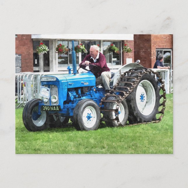 VINTAGE TRACTORS POSTCARD (Front)