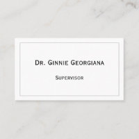 Vintage, Traditional Business Card