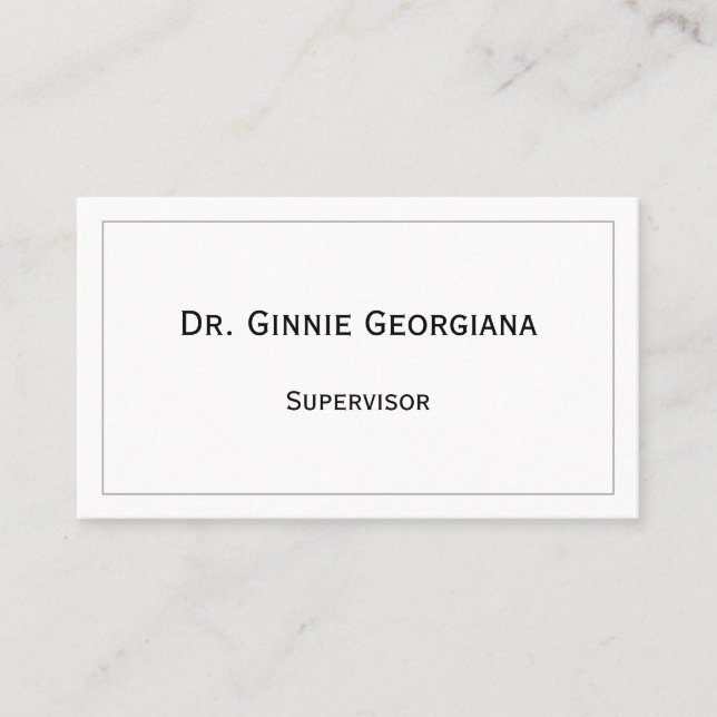 Vintage, Traditional Business Card (Front)