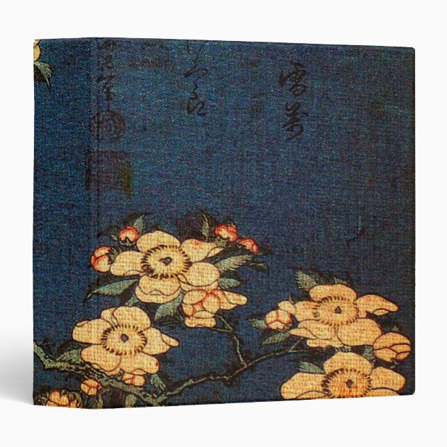 Vintage Traditional Japanese Paper Print Binder (Front/Spine)