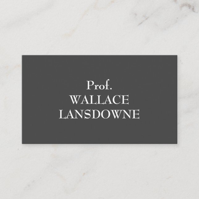 Vintage, Traditional, Professional Business Card (Front)