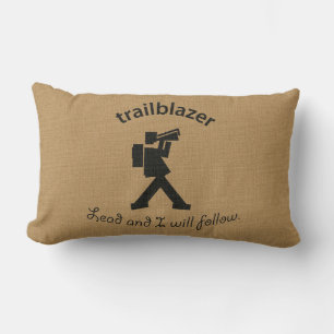 Vintage Trailblazer Lumbar Pillow