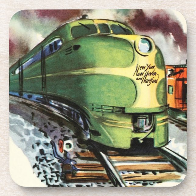 Vintage Train Coaster (Front)