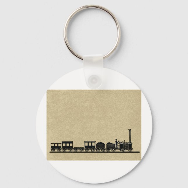 Vintage Train Keychain (Front)