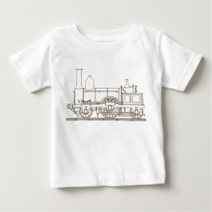 vintage train kids t-shirt