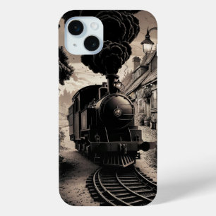 Vintage Train Railway iPhone 15 Mini Case
