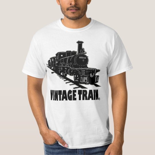 Vintage Train Transport Designer T-Shirt Clothing