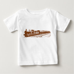 Vintage Train - Walnut Baby T-Shirt