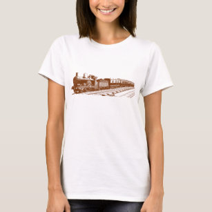 Vintage Train - Walnut T-Shirt