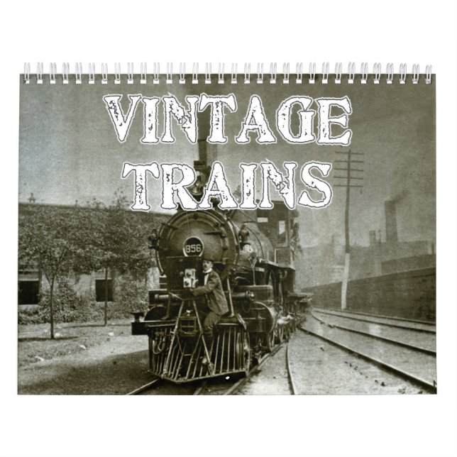 Vintage Trains Calendar (Cover)