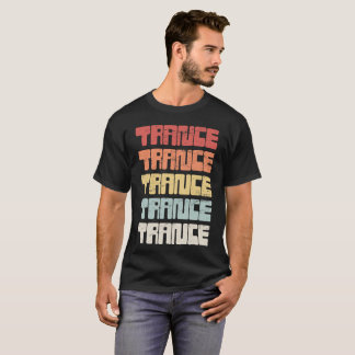 Vintage TRANCE Music Text T-Shirt