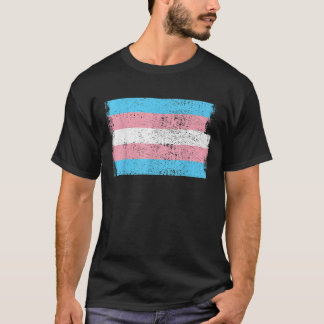 Vintage Transgender Flag LGBTQ Transgender Pride T T-Shirt