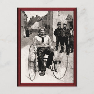 Vintage transport for sailors postcard