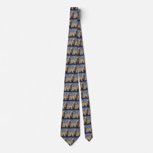 Vintage Transportation, Clipper Ships at Sea Tie (Front)