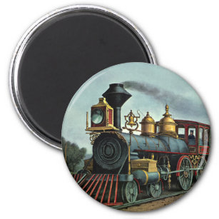 Vintage Transportation, Coal Train Locomotive Magnet