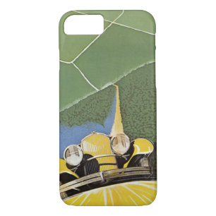 Vintage Transportation, Headlights from a Car Case-Mate iPhone Case