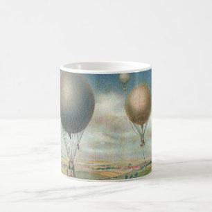 Vintage Transportation Hot Air Balloons, Dirigible Coffee Mug