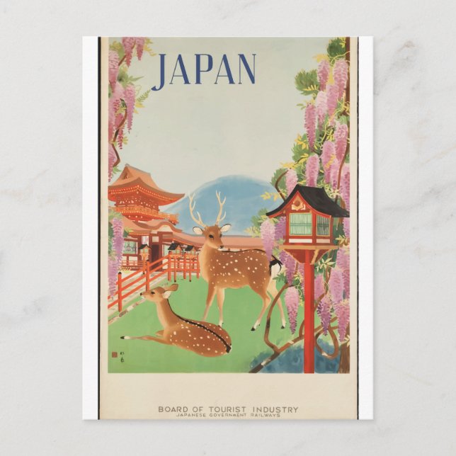 Vintage Travel 1930s Japan Postcard (Front)