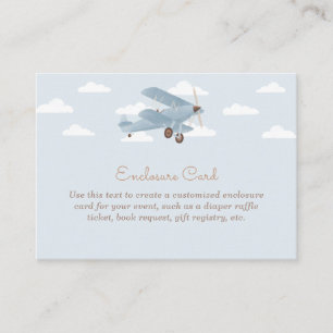 Vintage Travel Airplane Custom Enclosure Card