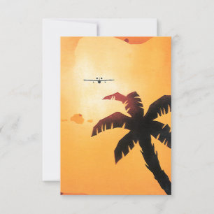 Vintage Travel, Airplane Over Hawaiian Islands