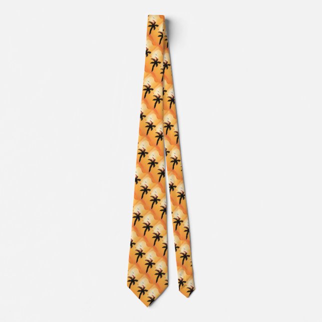 Vintage Travel, Airplane Over Hawaiian Islands Tie (Front)