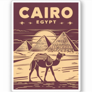 Vintage Travel Ancient Egypt Pyramid Retro Graphic