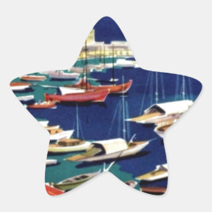 Vintage Travel Athens Greece Star Sticker