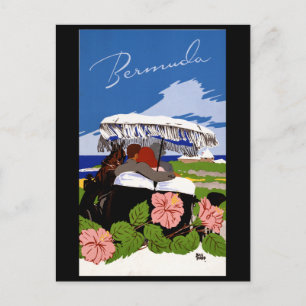 Vintage Travel Bermuda 1940s Postcard